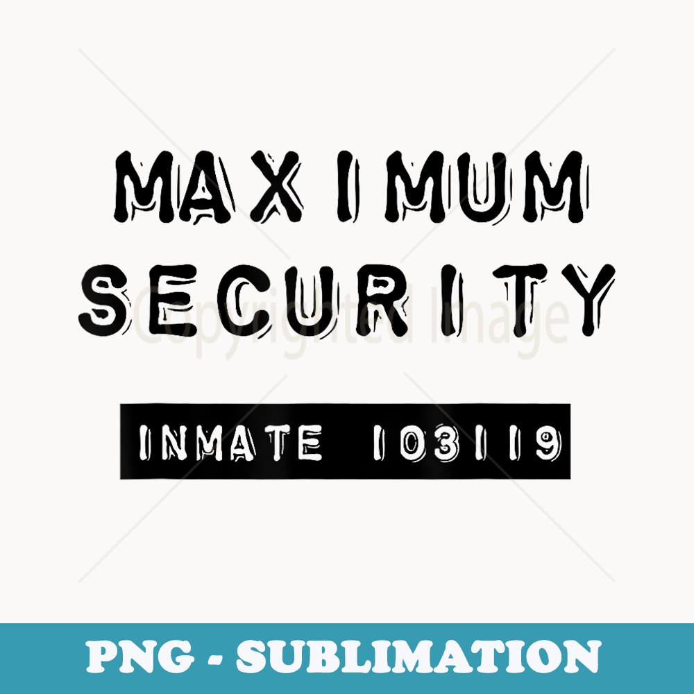 Halloween Inmate Costume for Funny Jail - Unique Sublimation PNG Download