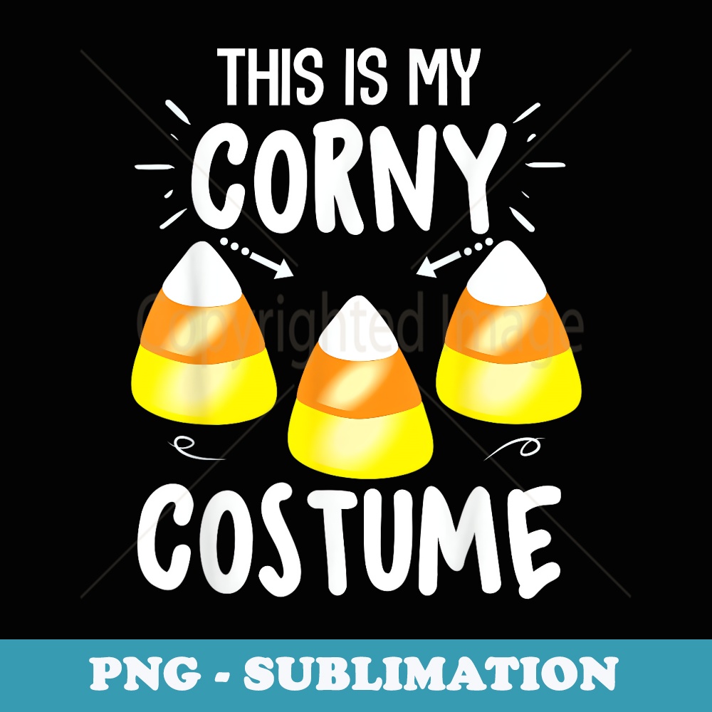 Funny Halloween So Corny T Sarcasm Corn - PNG Sublimation Digital Download