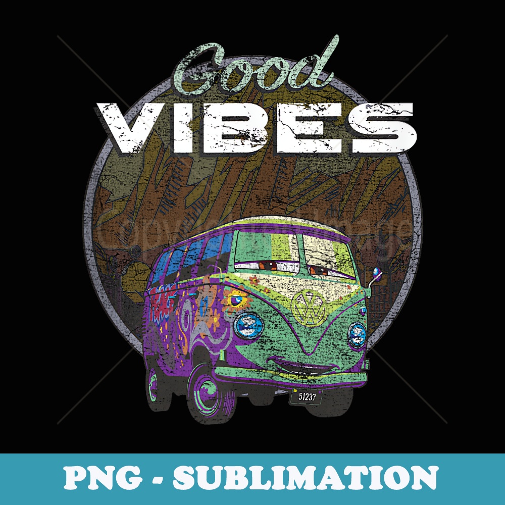 Disney Pixar Cars Good Vibes Scenic Fillmore Circle - Instant Sublimation Digital Download