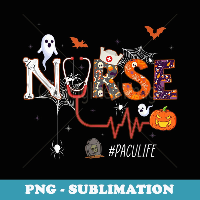 PACU Nurse Pumpkin Halloween Post Anesthesia Care Unit - Trendy Sublimation Digital Download