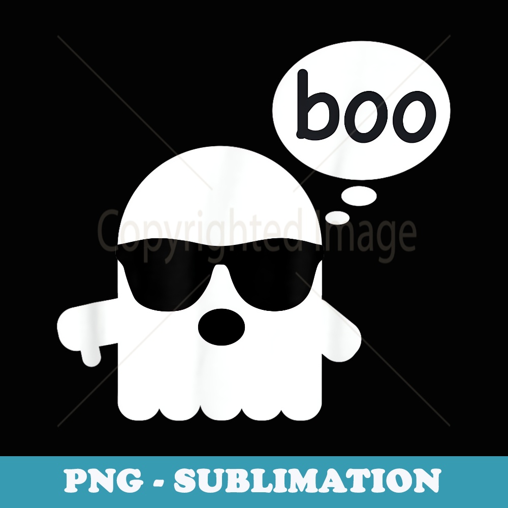 Funny Ghost - Boo Cute Lazy Halloween Costume - Stylish Sublimation Digital Download