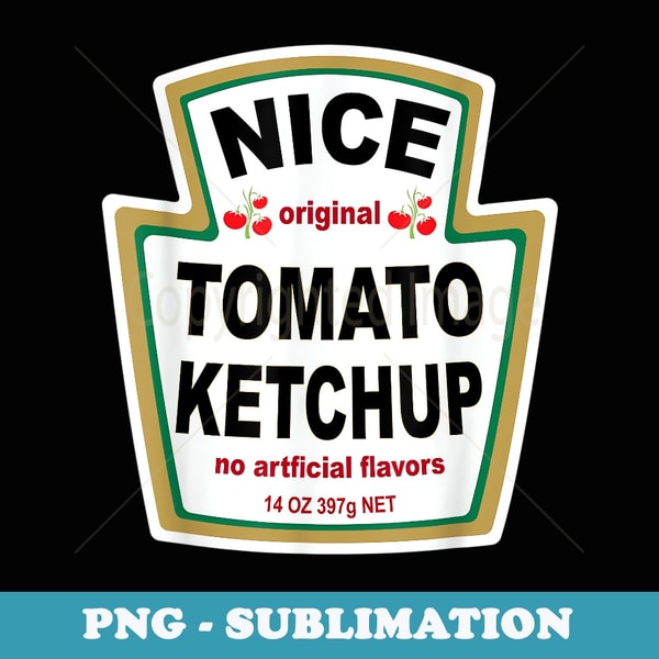 Ketchup Costume T Matching Mustard Mayo Relish Group - Premium PNG Sublimation File