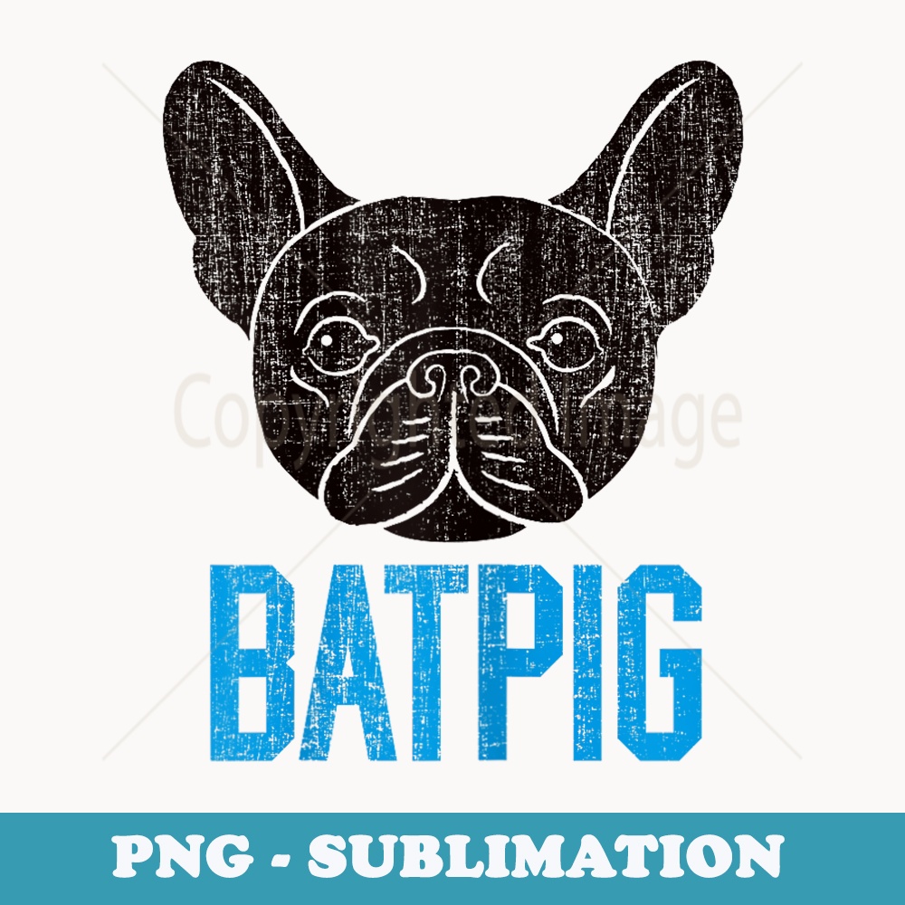 French Bulldog Bat Pig Super Hero T for Her - Exclusive PNG Sublimation Download