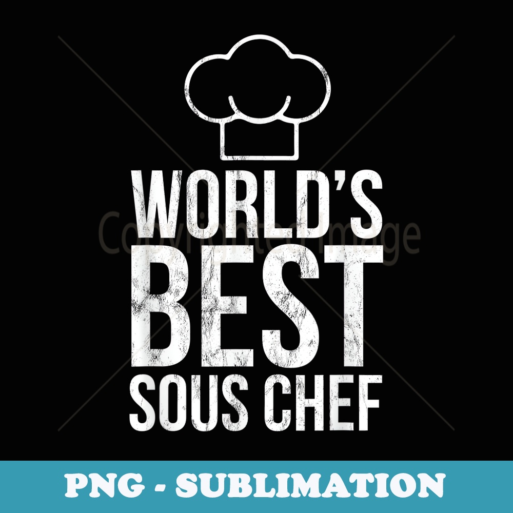 Worlds Best Sous Chef-Christmas T - PNG Transparent Sublimation Design