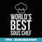 Worlds Best Sous Chef-Christmas T - PNG Transparent Sublimation Design