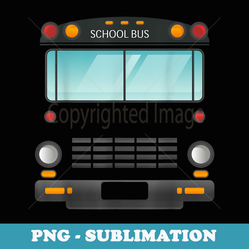 School Bus Costume Halloween Yellow School Bus Driver - Digital Sublimation Download File