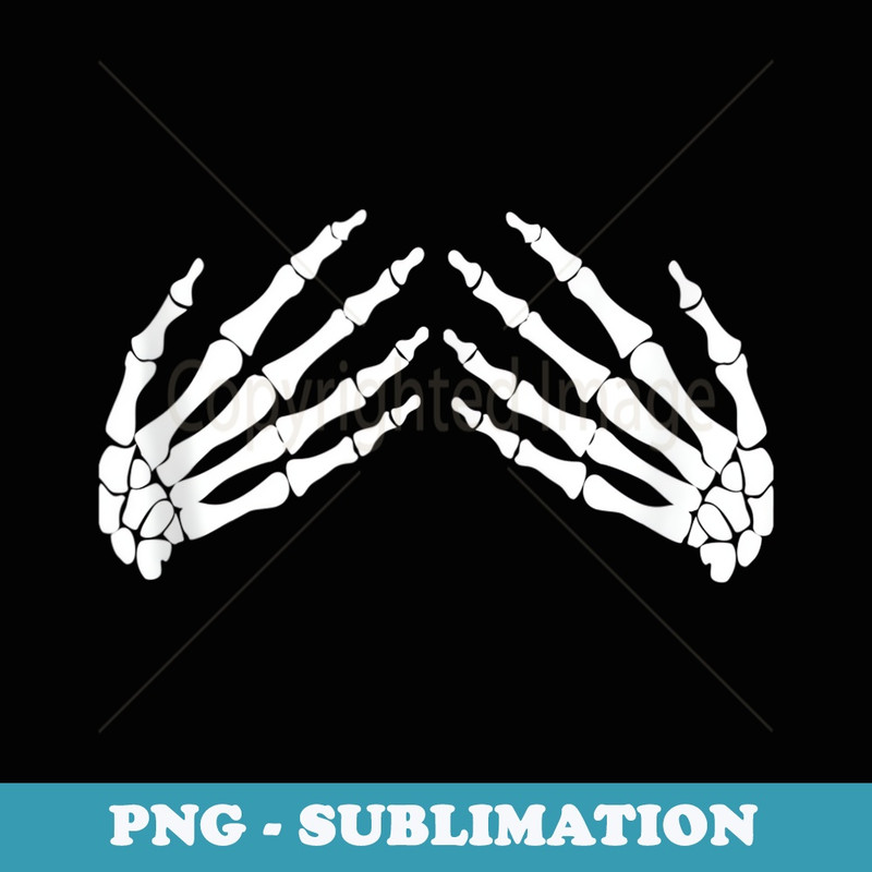 Skeleton Hands Grabbing Boobs Halloween - Premium PNG Sublimation File