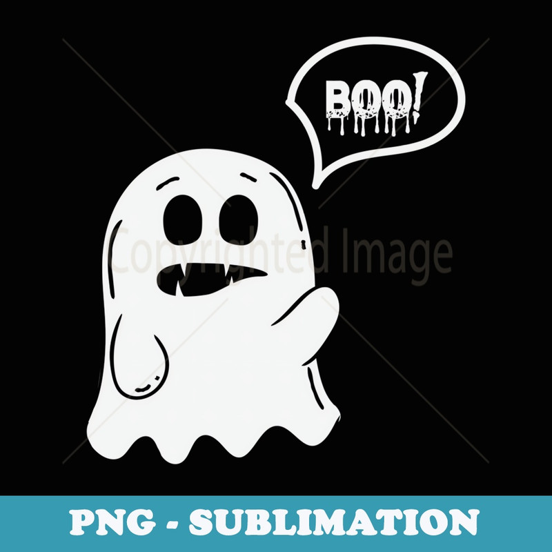 Boo Ghost Boys Girls Cute Halloween - Trendy Sublimation Digital Download