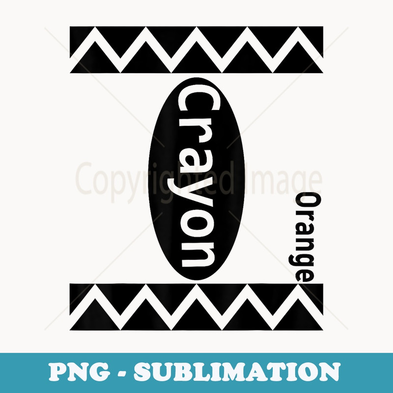 Orange-Crayon Halloween-Costumes Boys Girls - Professional Sublimation Digital Download