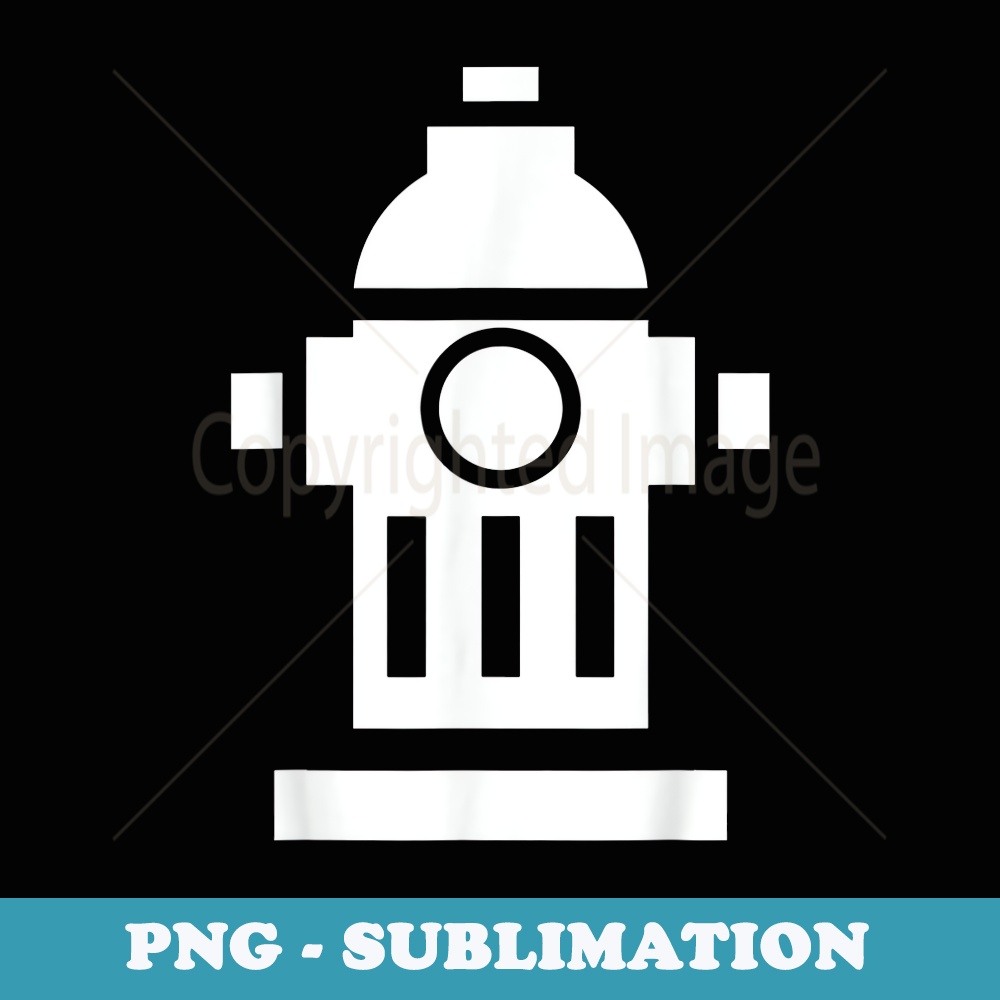 Funny Simple and Lazy Halloween Costume Fire Hydrant - PNG Sublimation Digital Download