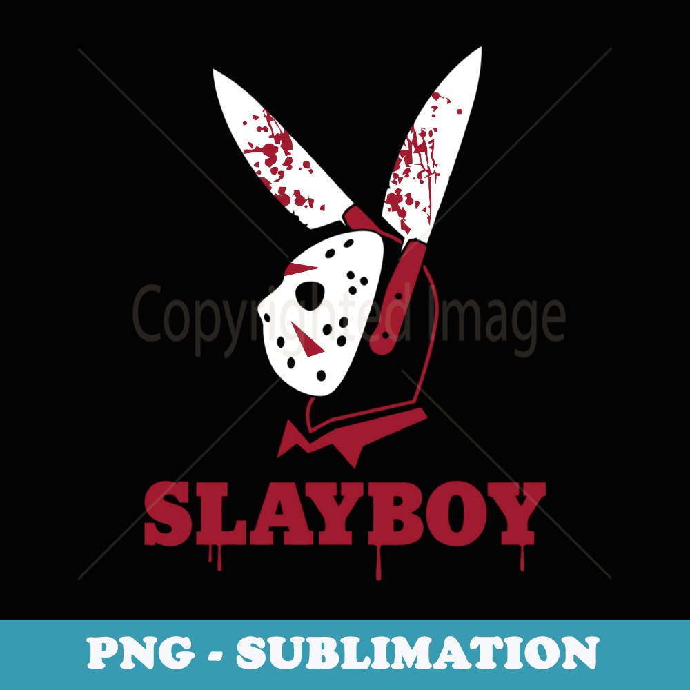 Scary Halloween Horror SlayBoy Hockey Mask Parody - Sublimation PNG File