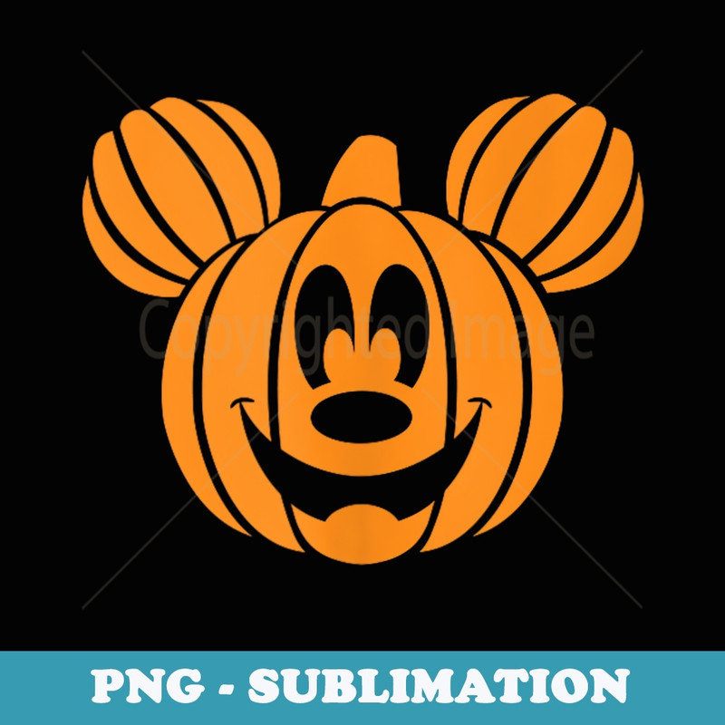 Disney Mickey Mouse Halloween Pumpkin head - PNG Transparent Sublimation File
