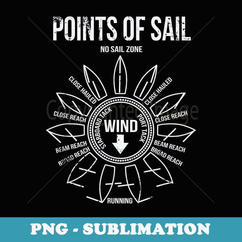 Points Of Sail - Creative Sublimation PNG Download