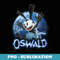 Disney Epic Mickey Oswald Lightning Portrait - Sublimation PNG File