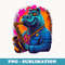 Jazz Musician Hippo Saxophone - Decorative Sublimation PNG File