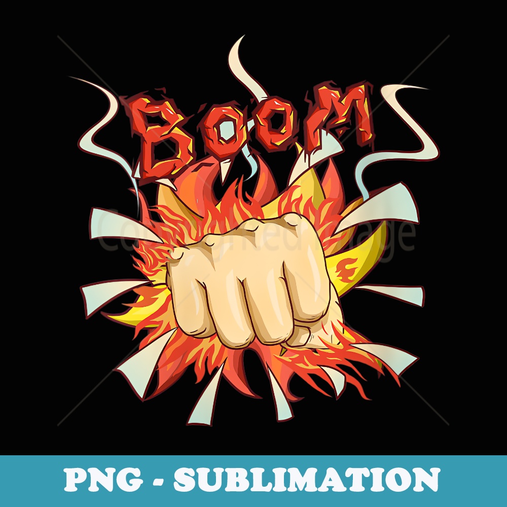 s Boom - Retro PNG Sublimation Digital Download