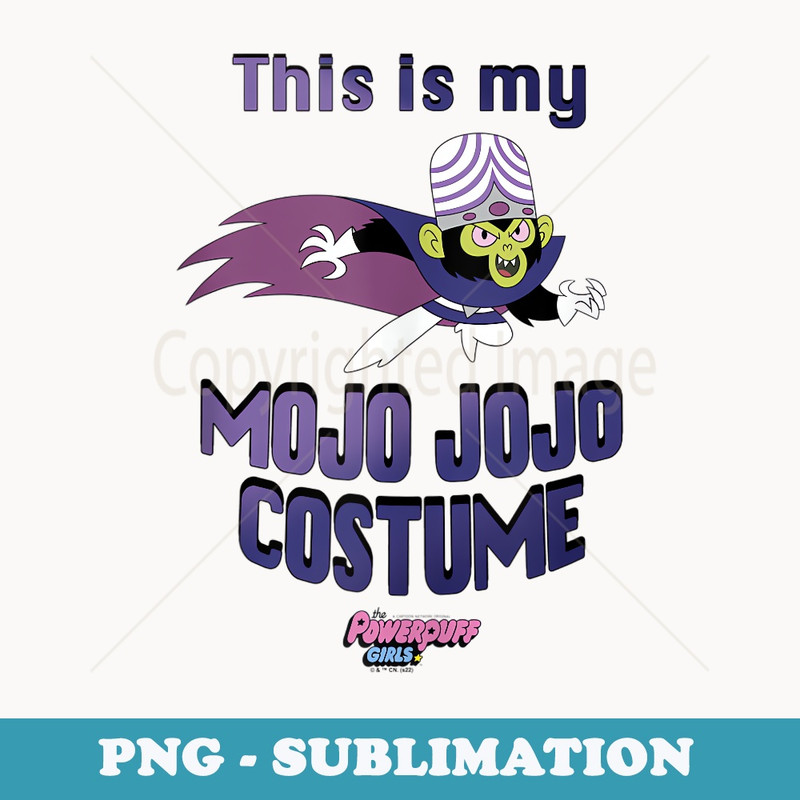 The Powerpuff Girls Halloween My Mojo Jojo Costume - Decorative Sublimation PNG File