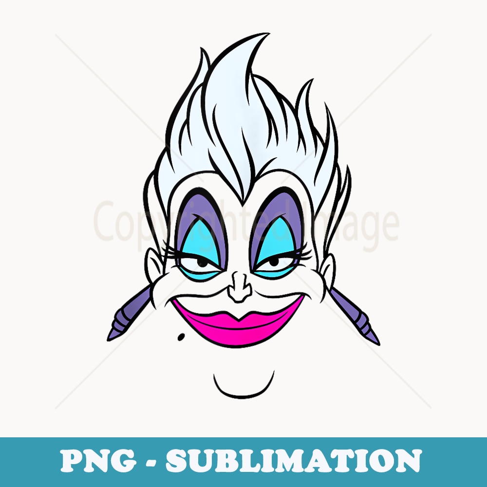 Disney Villains Ursula Big Villain Energy Retro Portrait - Sublimation Digital Download