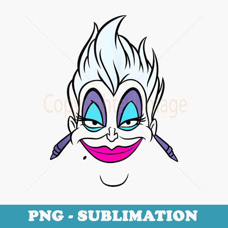 Disney Villains Ursula Big Villain Energy Retro Portrait - Sublimation Digital Download