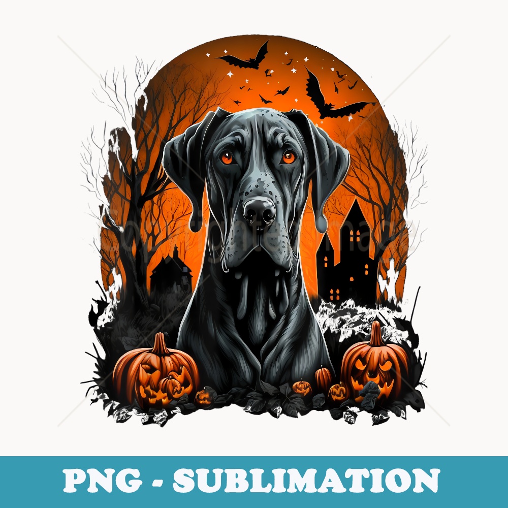 Pumpkin Great Dane costume on Great Dane Halloween - Digital Sublimation Download File