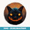 Spooky Jack O Lantern Cat Halloween Monster - Exclusive Sublimation Digital File