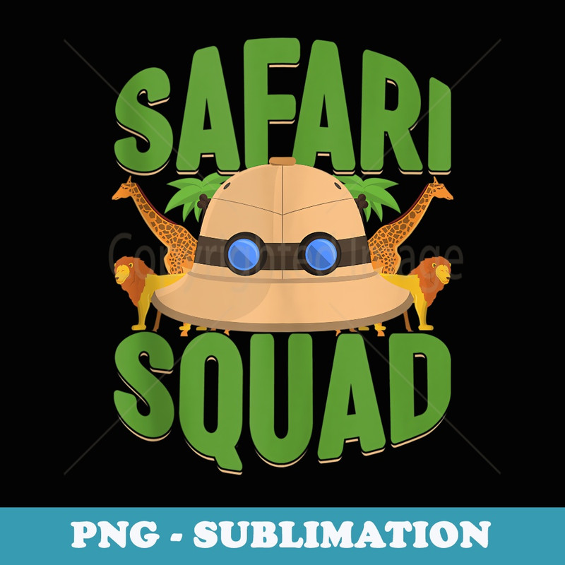 Safari Squad Africa Safari Clothes Zoo Safari Tour Costume - Digital Sublimation Download File