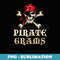 Pirate Grams Skull Costume Halloween Funny - PNG Transparent Sublimation Design