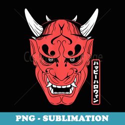 japanese demons face devil harajuku aesthetic - png sublimation digital download