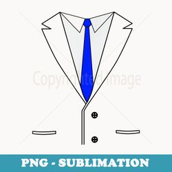 fake business suit with blue tie t - sublimation digital download