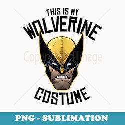 marvel this is my wolverine costume halloween - vintage sublimation png download