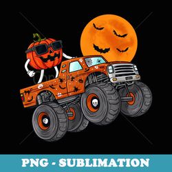 halloween jack o lantern monster truck toddler boys - signature sublimation png file