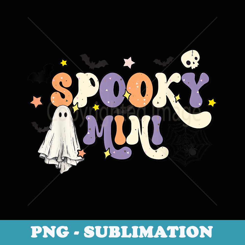 Spooky Mini, Groovy, Cute Matching Mama and Mini Halloween - Retro PNG Sublimation Digital Download