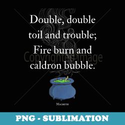 shakespeare macbeth witches quote halloween - trendy sublimation digital download