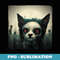Zombie Cat Aesthetic Evil Scary Horror Halloween - Trendy Sublimation Digital Download