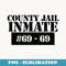 Adult Halloween pajamas Prisoner Costume county jail Inmate - Signature Sublimation PNG File