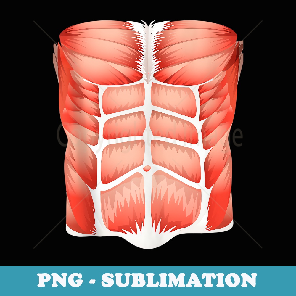Funny Halloween Costume human muscle anatomy - Sublimation PNG File