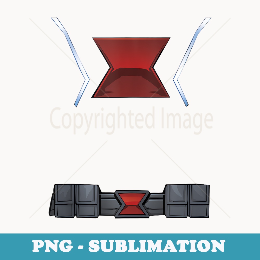 Marvel Avengers Classic Halloween Black Widow Costume - PNG Sublimation Digital Download