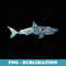 Shark  - Ocean Waves Men & Design - Retro PNG Sublimation Digital Download