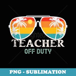 school teacher off duty sunglasses beach sunset summer - signature sublimation png file