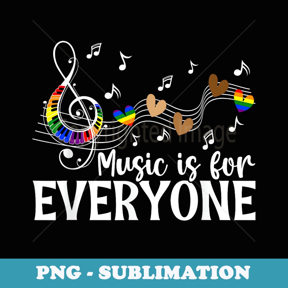 Funny Music Lover Teacher Melanin Juneteenth LGBT Pride Gay - Exclusive PNG Sublimation Download