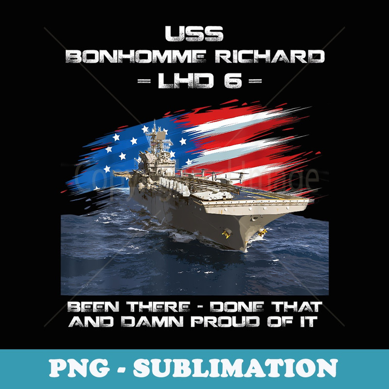 USS Bonhomme Richard LHD-6 Amphibious Assault Ship Veteran - Aesthetic Sublimation Digital File