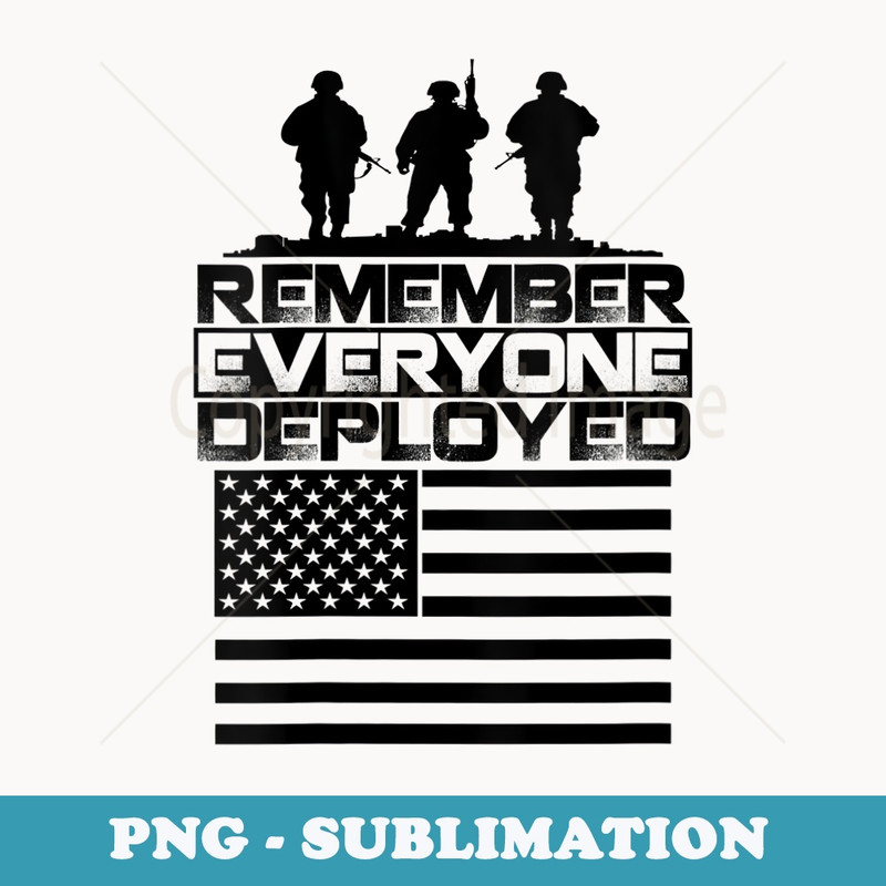 s R.E.D. Soldiers - Remember Everyone Deployed RED Friday - PNG Transparent Sublimation Design