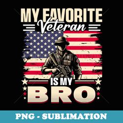 veteran bro brother usa flag 4th of july - decorative sublimation png file