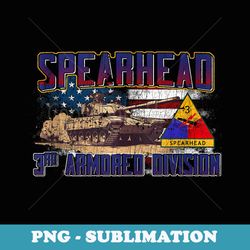 3rd armored division veteran 3rd ad spearhead vintage s - exclusive sublimation digital file