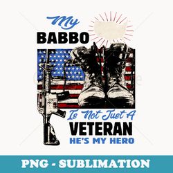 veteran babbo dad usa flag 4th of july - vintage sublimation png download
