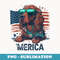 4th of July Patriotic Irish Setter Dog Merica - Exclusive Sublimation Digital File