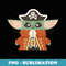Star Wars Grogu The Mandalorian Halloween Pirate Costume - Creative Sublimation PNG Download