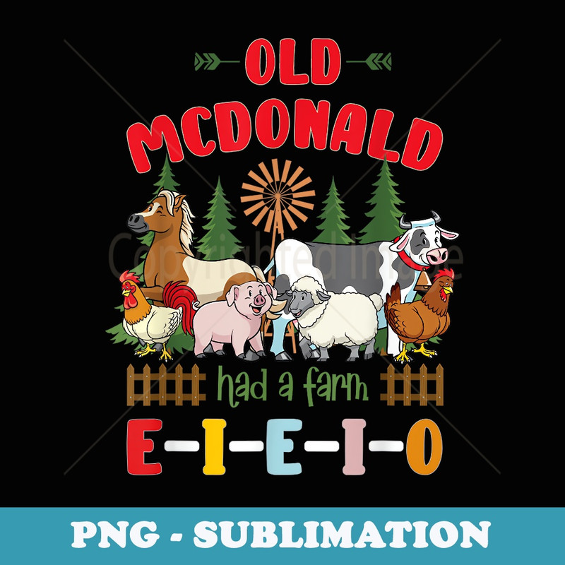Nursery Rhymes for and Toddler or Old McDonald - Aesthetic Sublimation Digital File