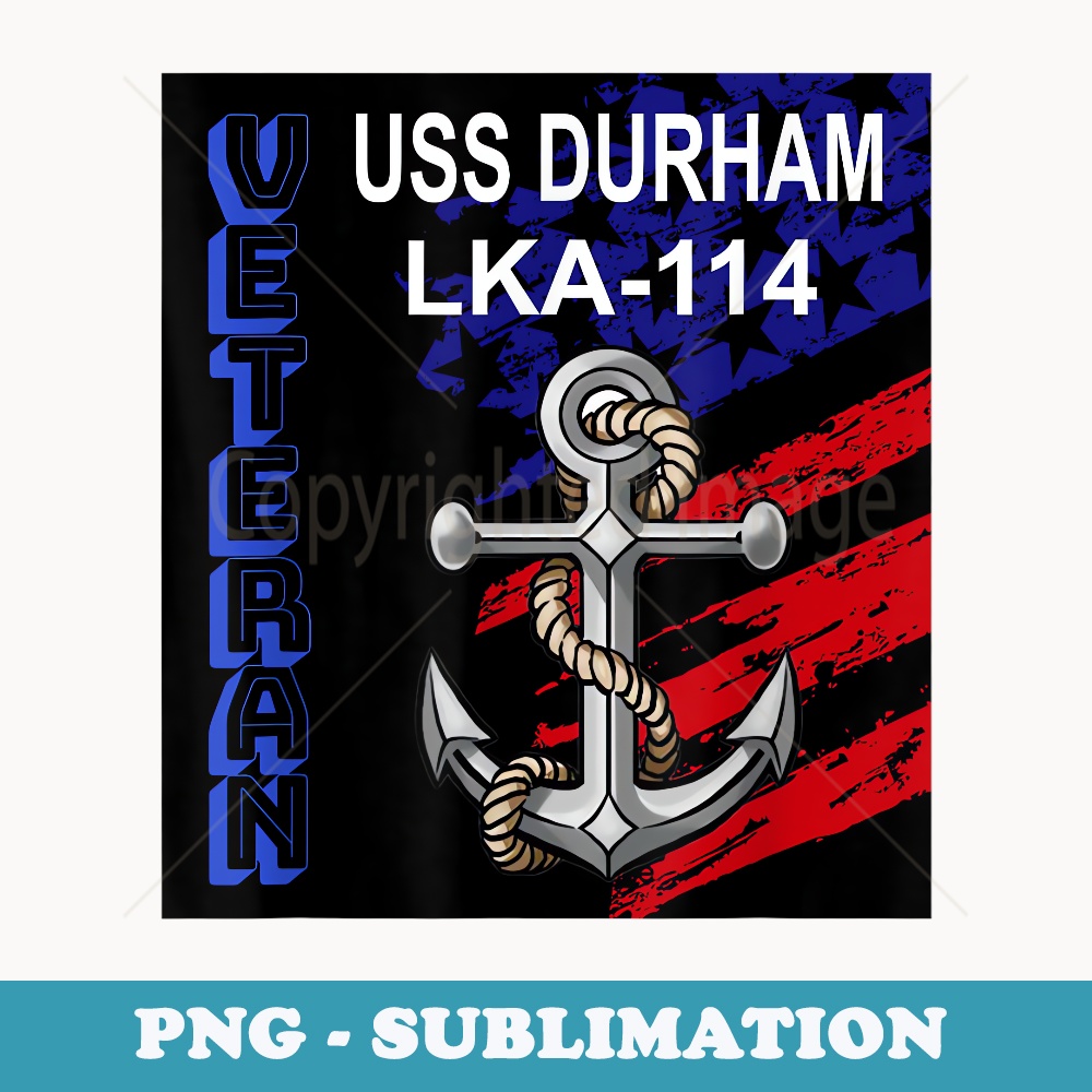 Veterans Day Amphibious Cargo Ship USS Durham LKA-114 - Trendy Sublimation Digital Download