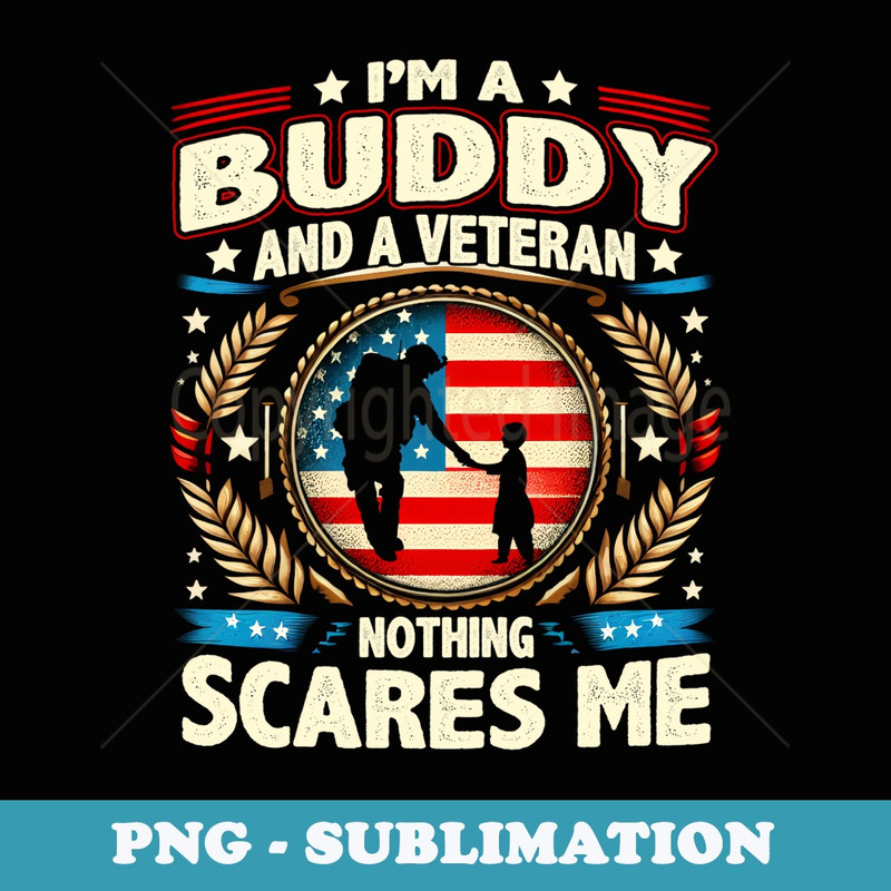 Veteran Buddy Uncle USA Flag 4th Of July - Instant Sublimation Digital Download